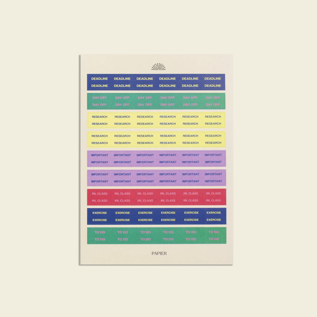 Papier paper Sticker Set, Academic -  Find the Balance