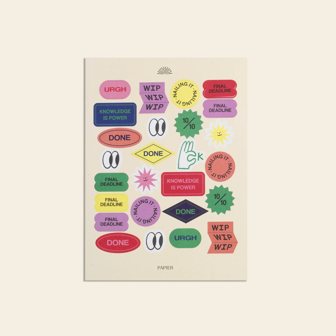 Papier paper Sticker Set, Academic -  Find the Balance