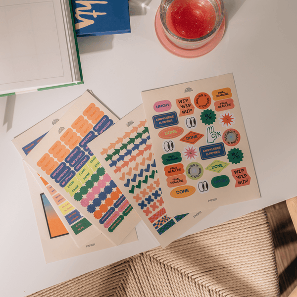 Papier paper Sticker Set, Academic -  Find the Balance