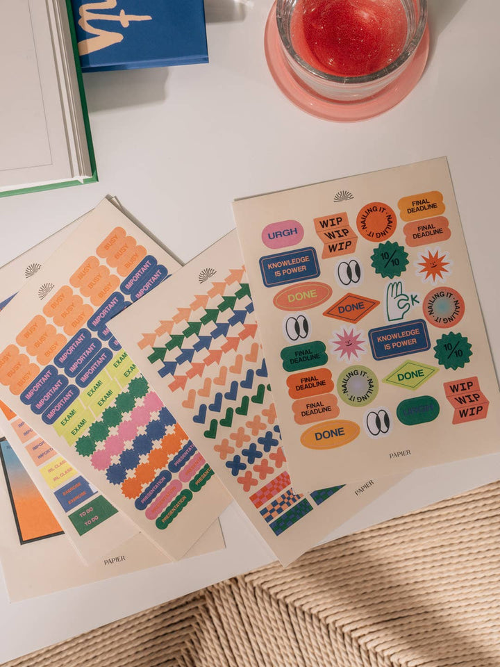 Papier paper Sticker Set, Academic -  Find the Balance
