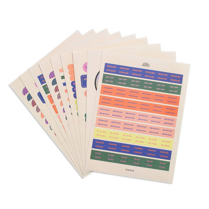 Papier paper Sticker Set, Academic -  Find the Balance