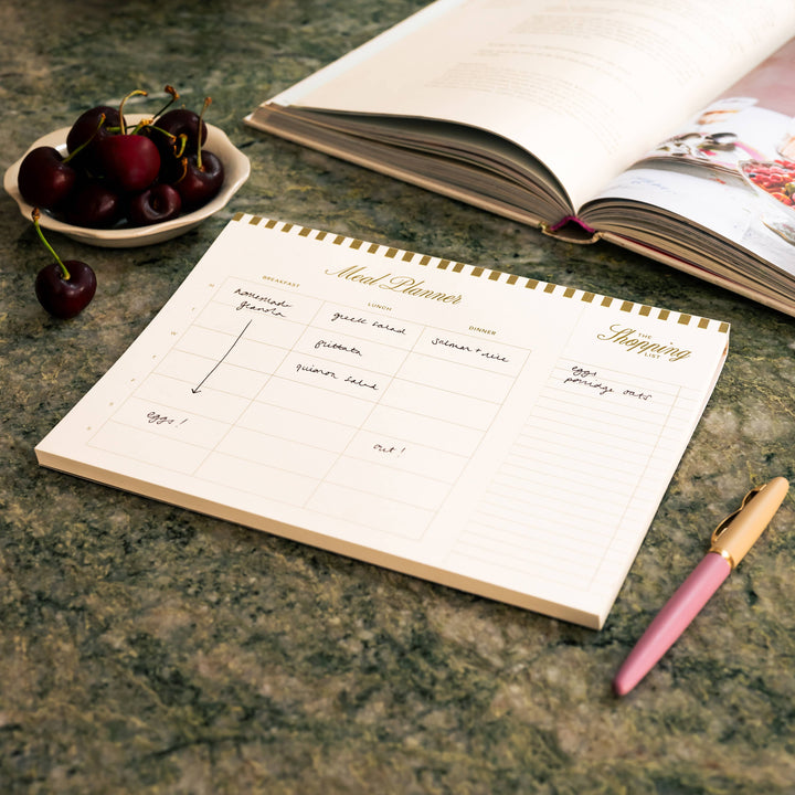 Papier paper Undated Weekly Meal Planner - Cherry