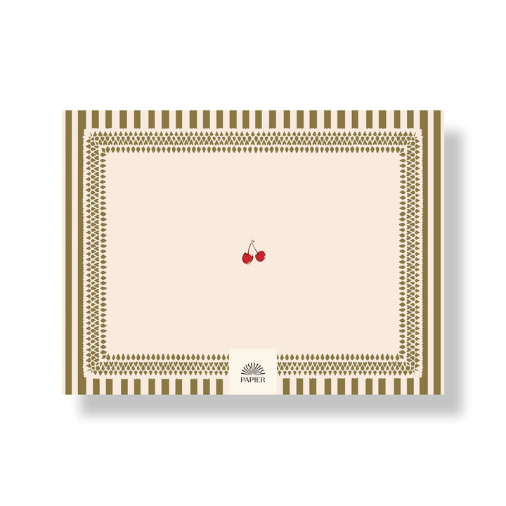 Papier paper Undated Weekly Meal Planner - Cherry