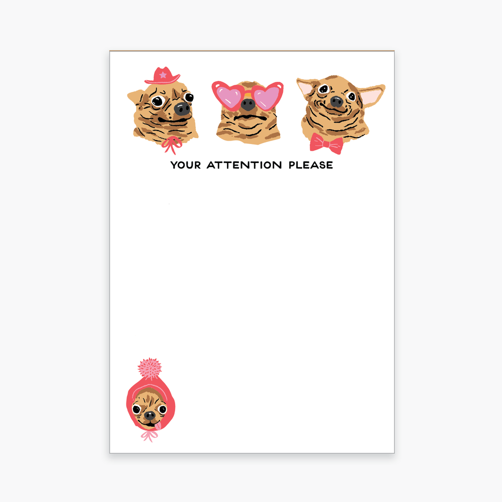 Party of One Notepad Dogs Notepad