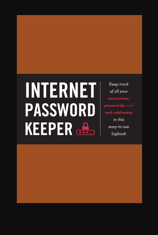 Penguin Random House Book Internet Password Keeper