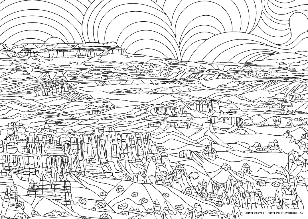 Penguin Random House Coloring Book The National Parks Coloring Book