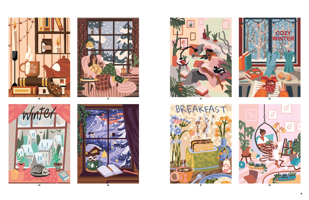Penguin Random House Gifts Color by Numbers: Cozy Home