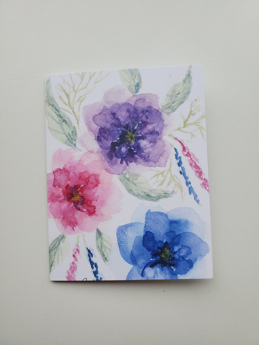 PEO Card Spring Flowers Blank Card