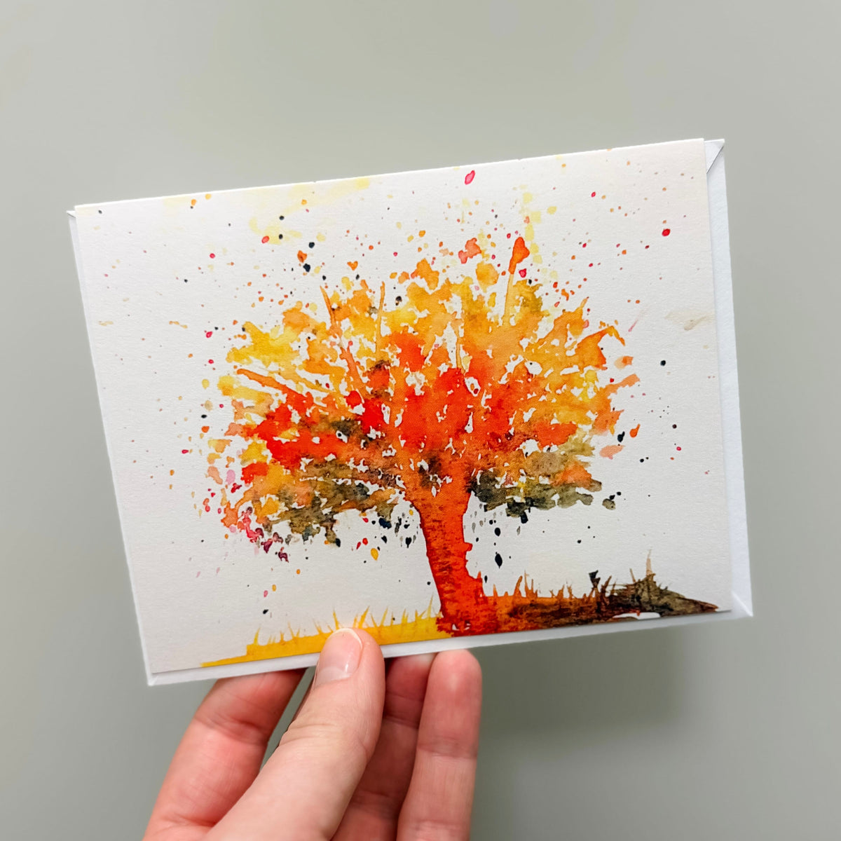 PEO Cards Autumn Tree Blank Card