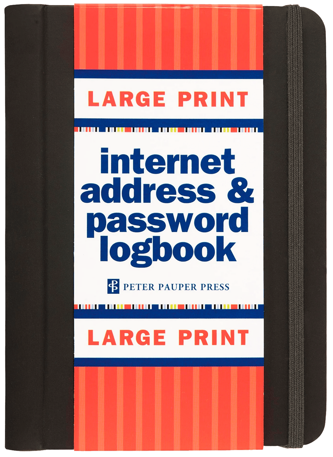 Peter Pauper Press Address Book Large Print Internet Address & Password Logbook