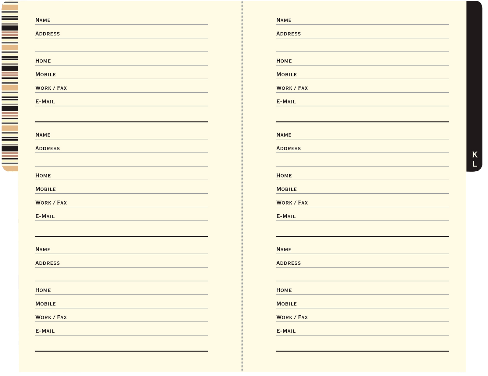 Peter Pauper Press Address Book Little Black Book Of Addresses