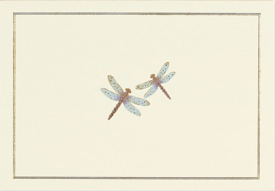 Peter Pauper Press Card Blue Dragonflies Note Cards