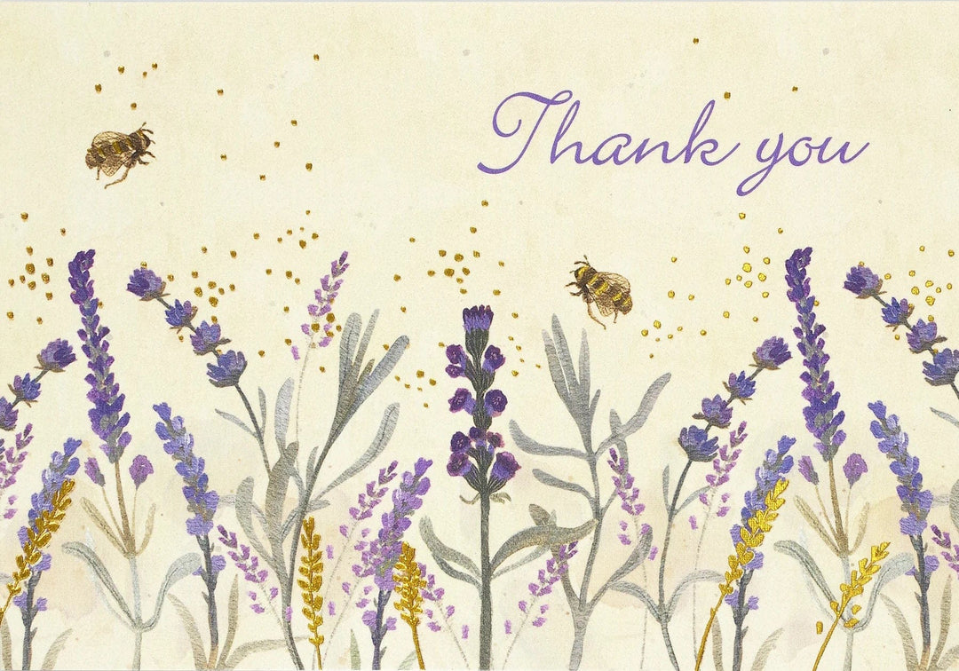 Peter Pauper Press Card Lavender & Honey Thank You Notes