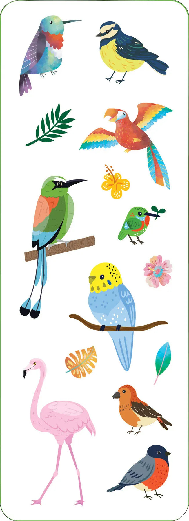 Peter Pauper Press Cards Birds Sticker Set