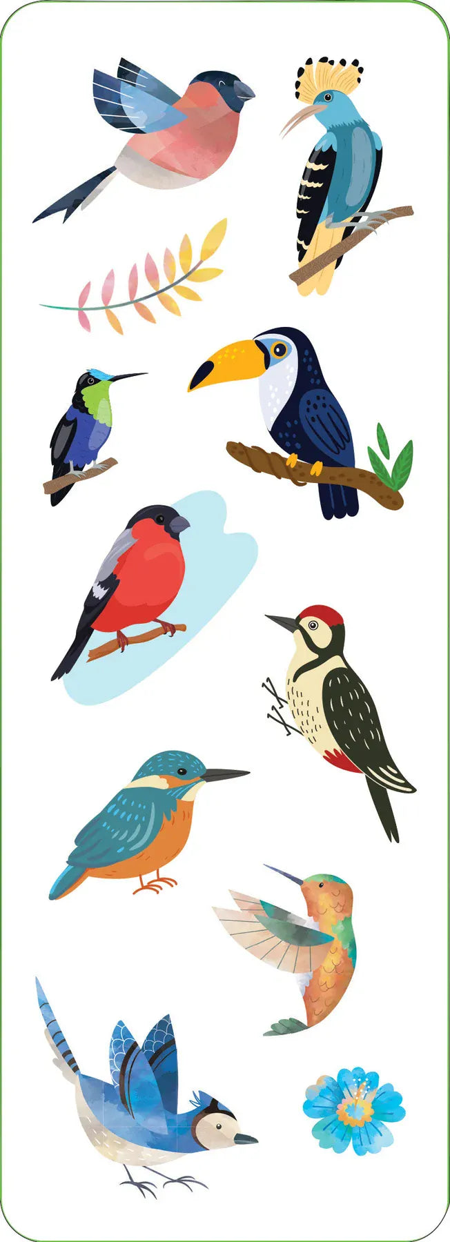 Peter Pauper Press Cards Birds Sticker Set