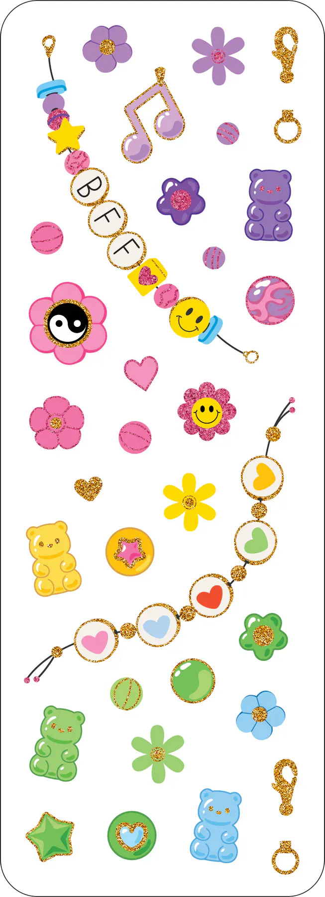 Peter Pauper Press Cards Friendship Bracelets Sticker Set