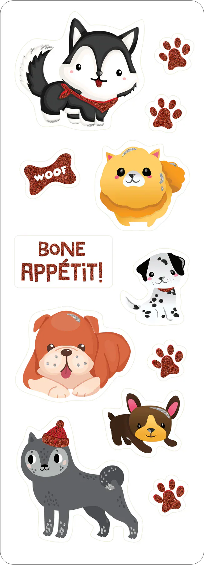 Peter Pauper Press Cards Puppies Sticker Set