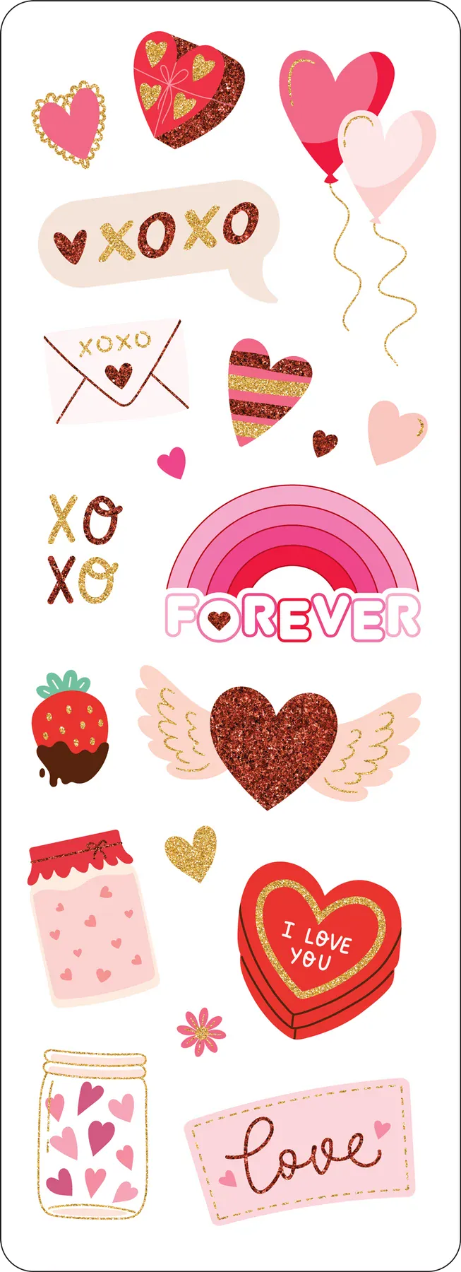 Peter Pauper Press Cards Valentines Sticker Set