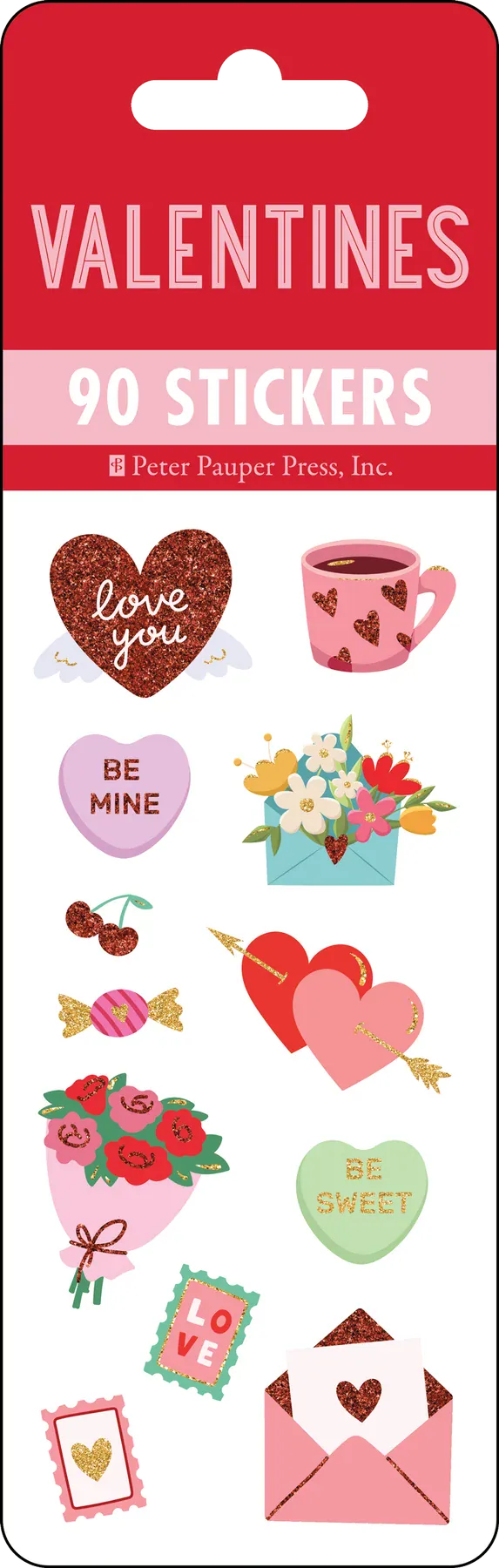Peter Pauper Press Cards Valentines Sticker Set