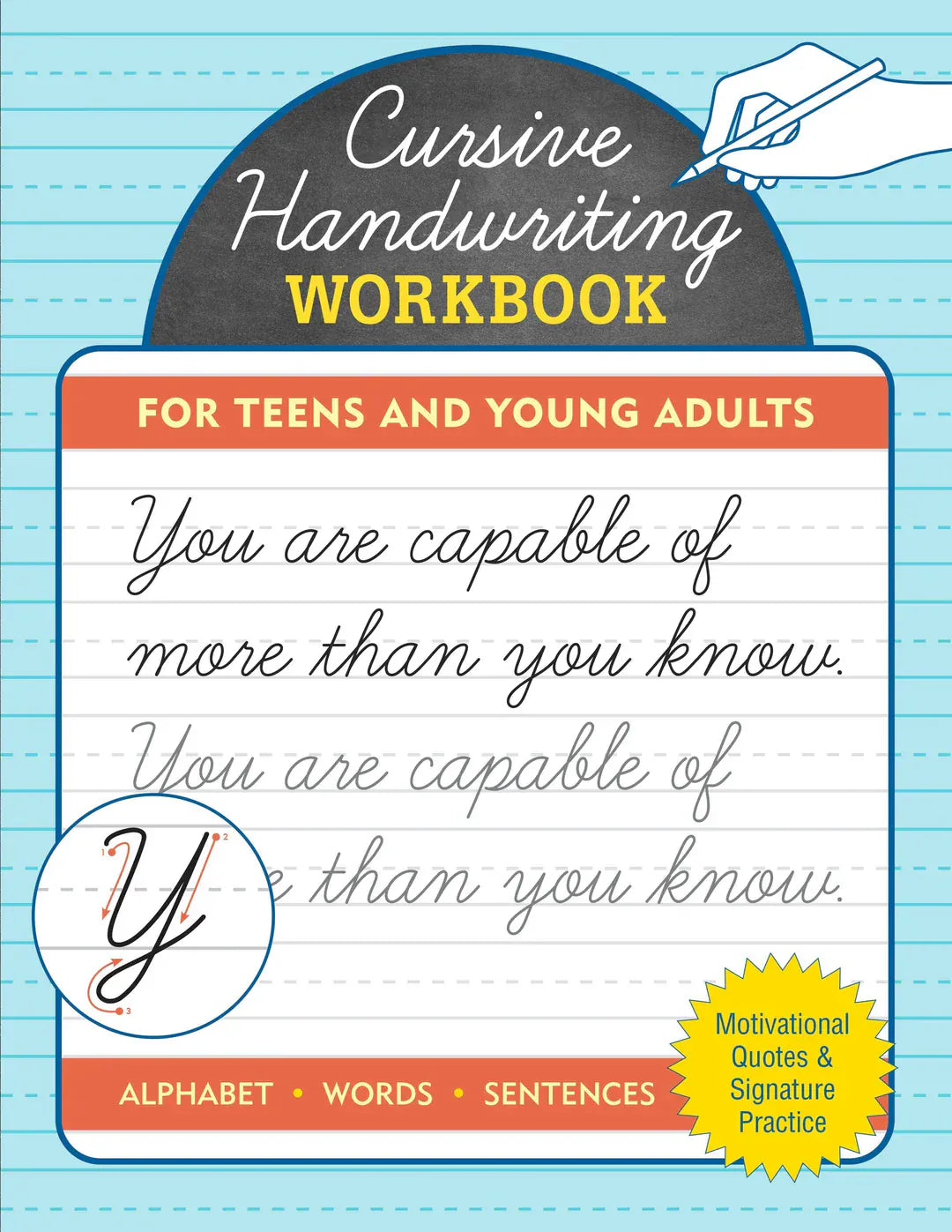 Peter Pauper Press Gifts Cursive Handwriting Workbook for Teens and Young Adults