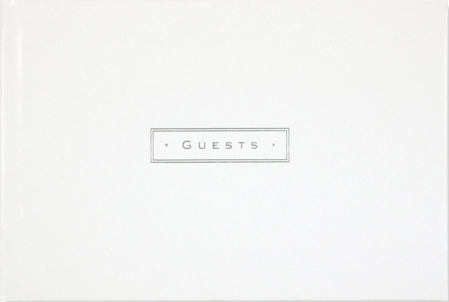 Peter Pauper Press Guest Book White Leather Guest Book