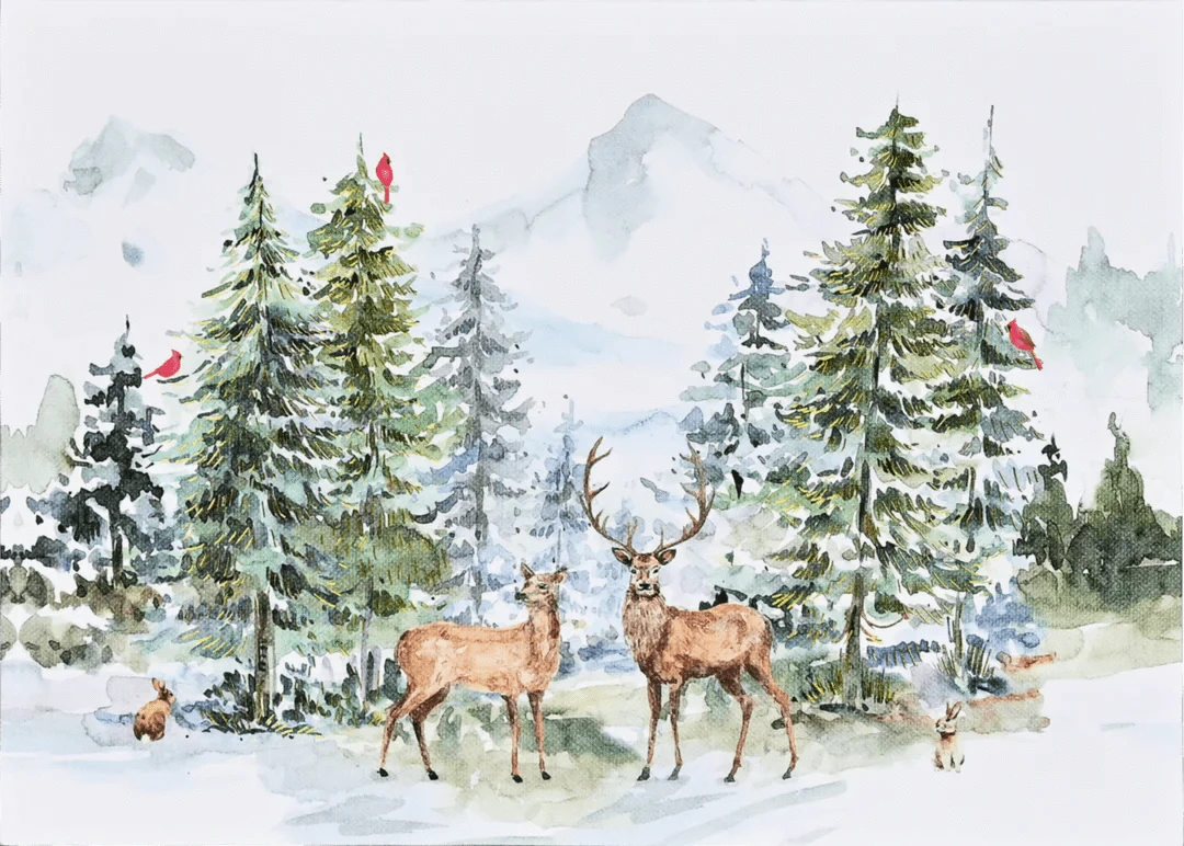 Peter Pauper Press Holiday Winter Wonderland Deluxe Boxed Holiday Cards
