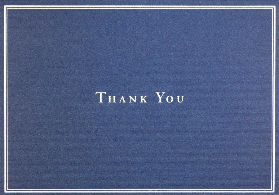 Peter Pauper Press Note Cards Navy Blue Thank You Notes