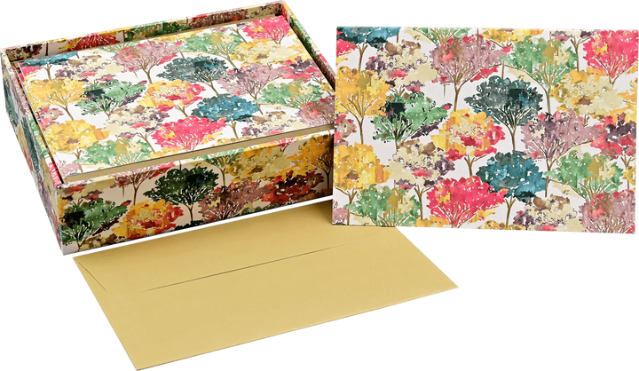 Peter Pauper Press Paper Autumn Leaves Note Cards