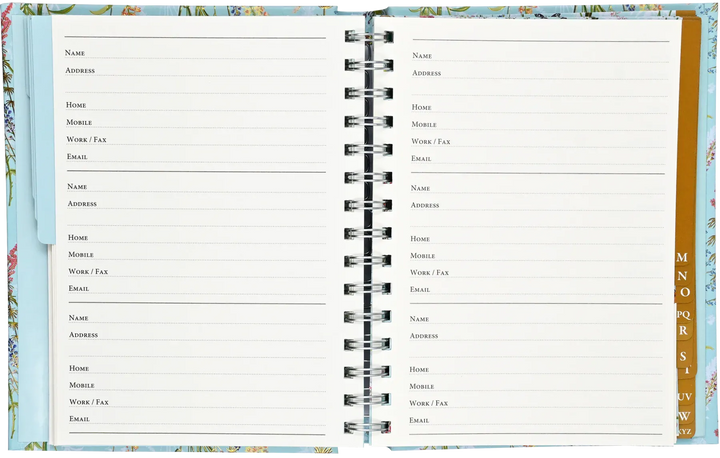 Peter Pauper Press Paper Blooms &amp; Butterflies Large Address Book
