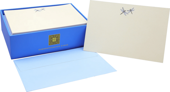 Peter Pauper Press Paper Blue Dragonflies Correspondence Cards