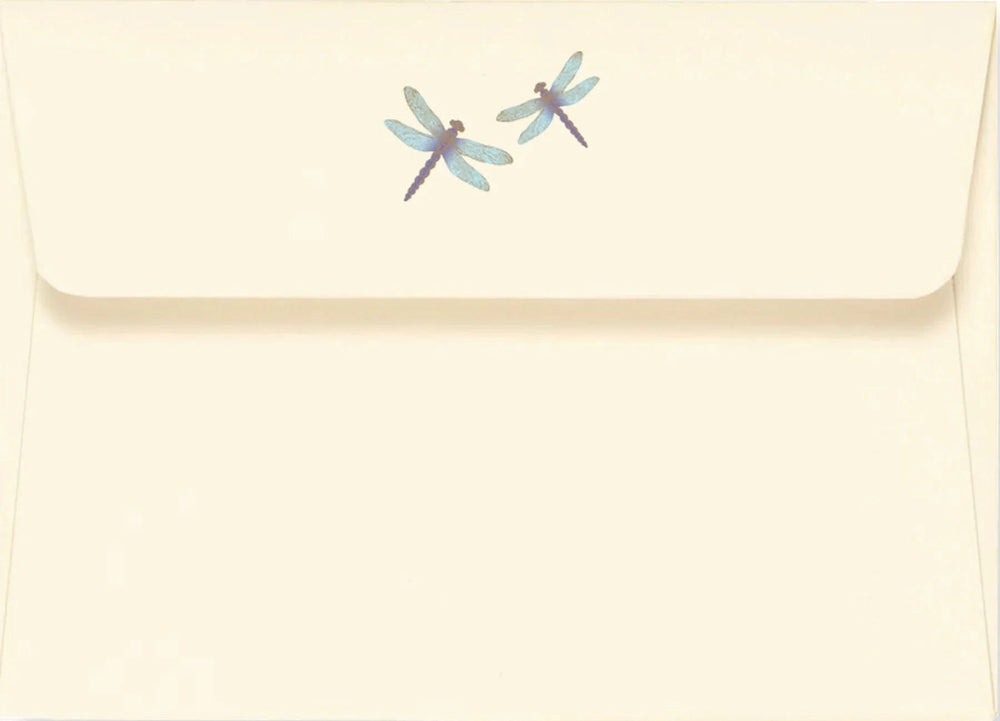 Peter Pauper Press Paper Blue Dragonfly Stationery Set