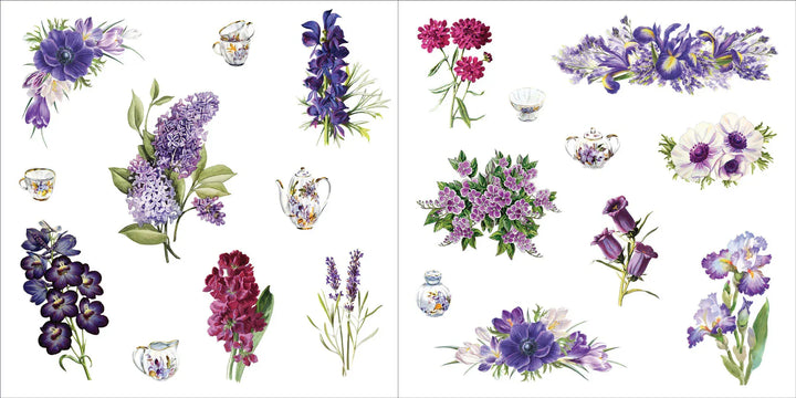 Peter Pauper Press Paper Bunches of Botanicals! Sticker Book