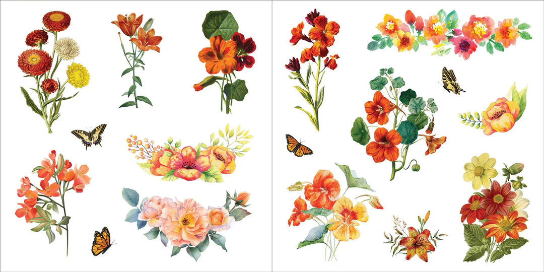Peter Pauper Press Paper Bunches of Botanicals! Sticker Book