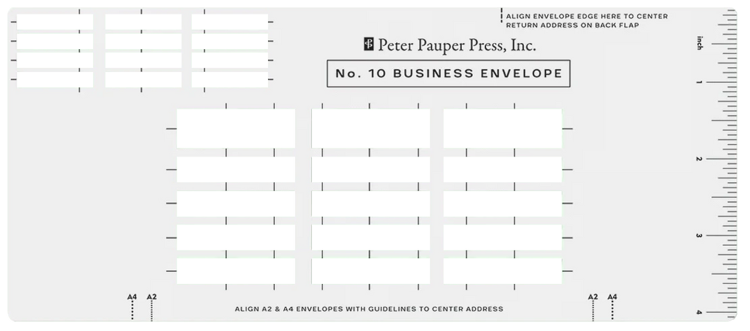 Peter Pauper Press Paper Envelope Addressing Guides