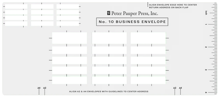 Peter Pauper Press Paper Envelope Addressing Guides