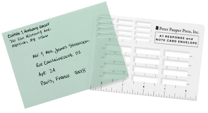Peter Pauper Press Paper Envelope Addressing Guides