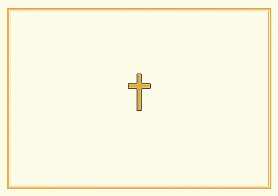 Peter Pauper Press Paper Gold Cross Note Cards