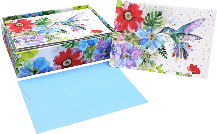 Peter Pauper Press Paper Hummingbird Garden Note Cards