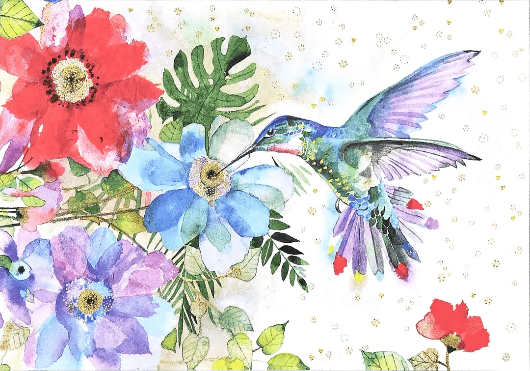 Peter Pauper Press Paper Hummingbird Garden Note Cards
