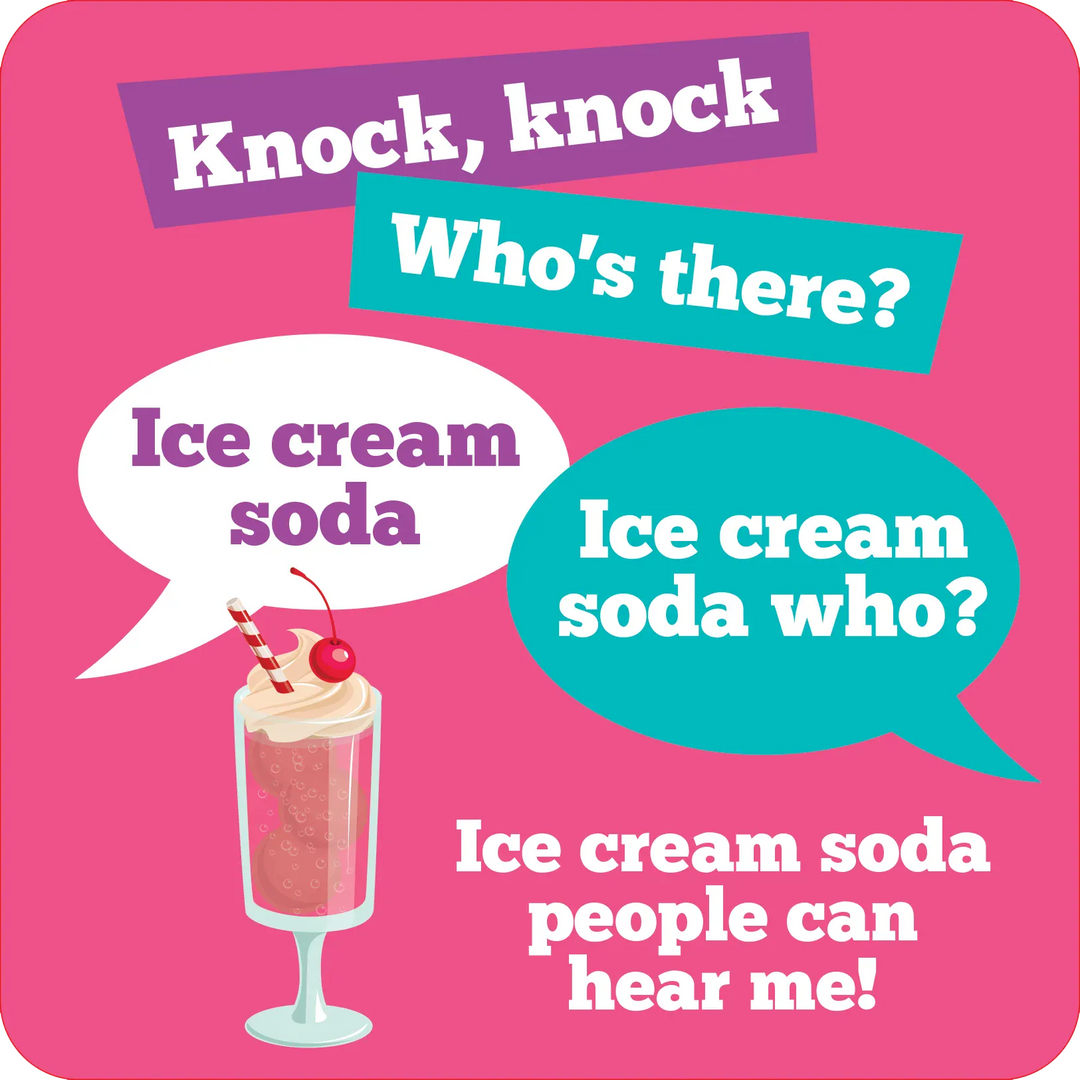 Peter Pauper Press Paper Knock Knock Jokes Lunch Box Notes (Set of 60 Cards)
