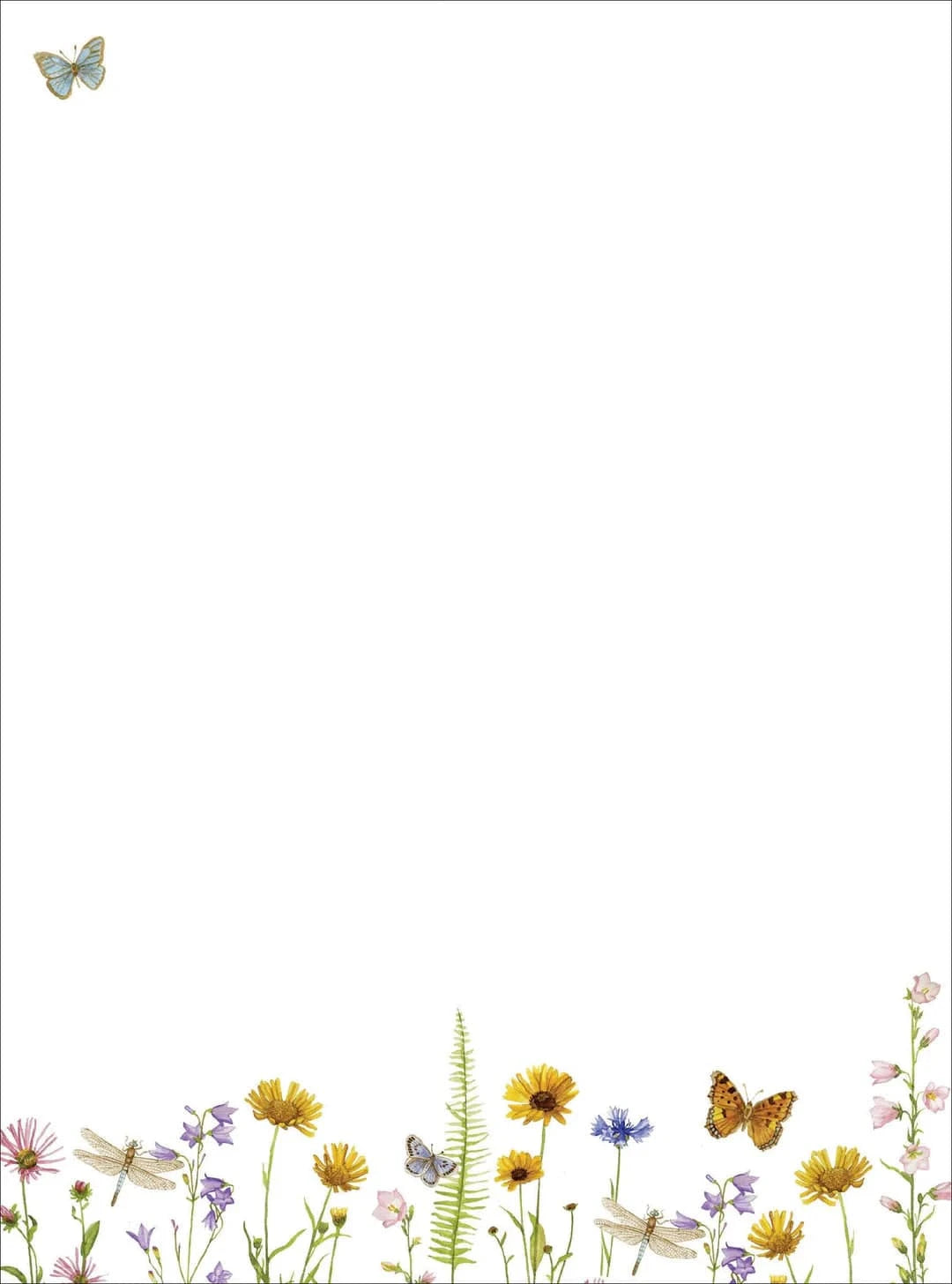 Peter Pauper Press Paper Wildflower Garden Stationery Set