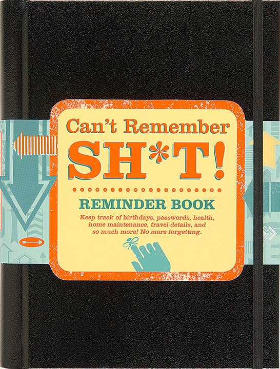 Peter Pauper Press Password Log Can't Remember Sh*t Reminder Book