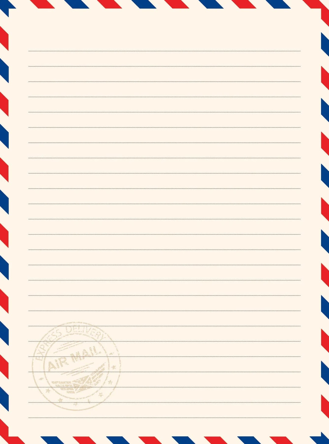 Peter Pauper Press Stationery Set Airmail Stationery Set