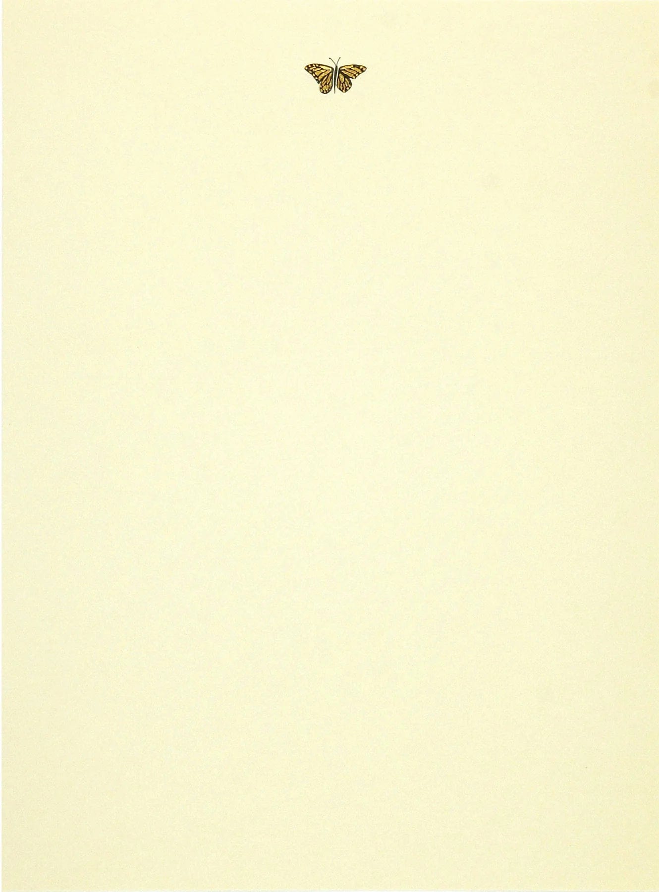 Peter Pauper Press Stationery Set Gold Butterfly Stationery Set