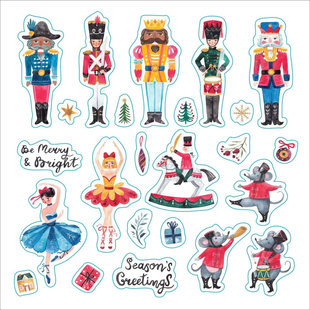 Peter Pauper Press Sticker Book Merry & Bright Christmas! A Festive Sticker Book