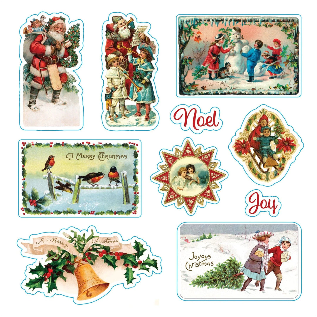 Peter Pauper Press Sticker Book Merry & Bright Christmas! A Festive Sticker Book