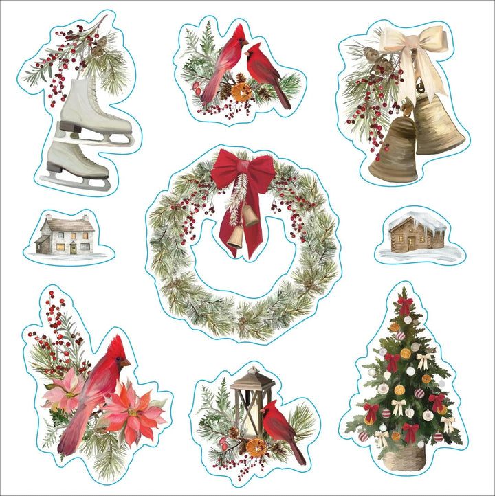 Peter Pauper Press Sticker Book Merry & Bright Christmas! A Festive Sticker Book