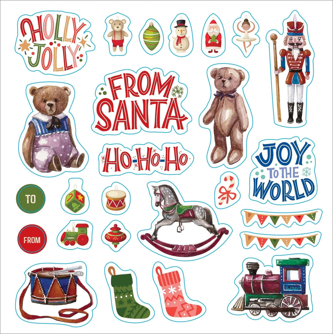 Peter Pauper Press Sticker Book Merry & Bright Christmas! A Festive Sticker Book