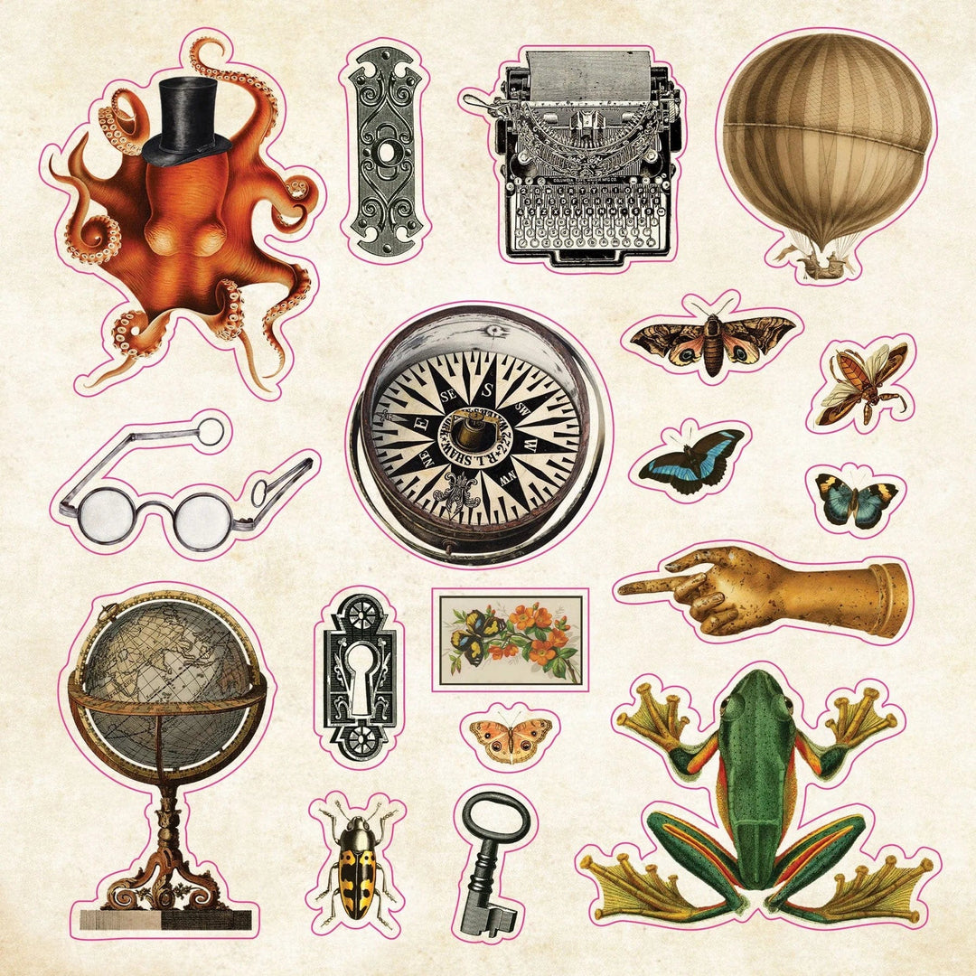 Peter Pauper Press Sticker Book The Sticker Book of Curiosities