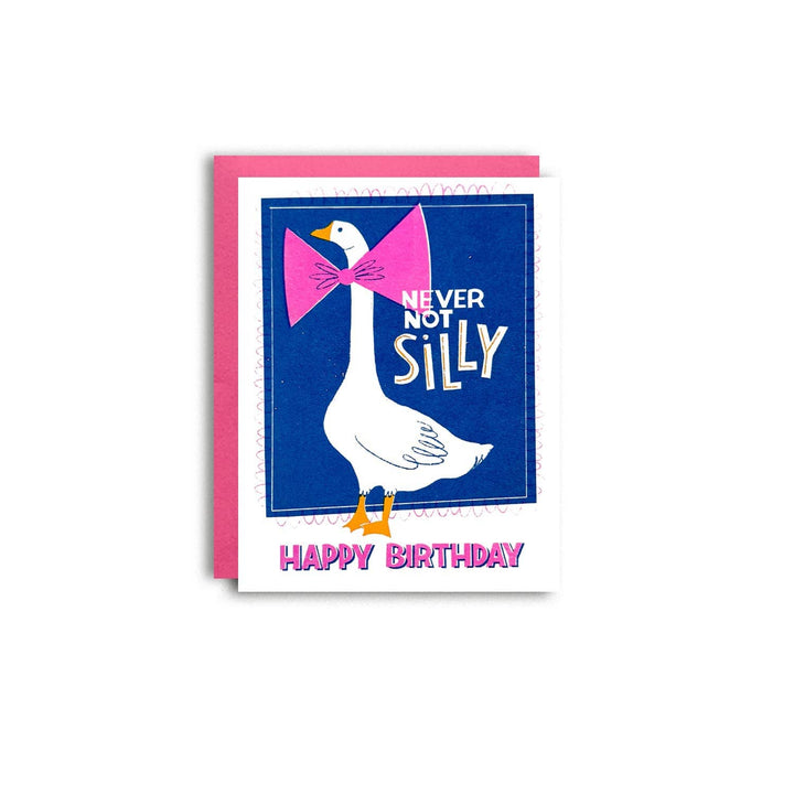 Pier Six Press Cards Silly Goose - Funny Risograph Birthday Card